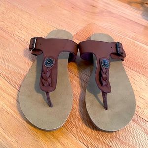 Brown sandals. Size 9.
